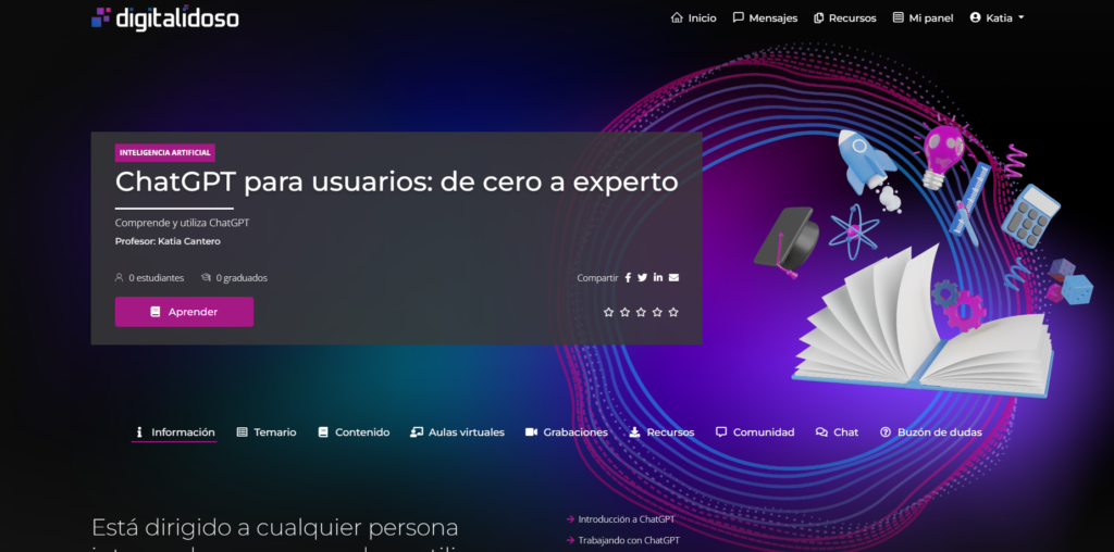 Captura 2 interfaz XCHOOL