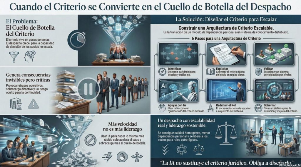 CEOs, socios y líderes de despachos jurídicos: cuando el criterio se concentra en los socios, el crecimiento se frena. 8